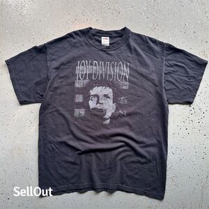 VTG 90s Joy Division Band Tee Shirt XL Black Graphic Print Ian Curtis